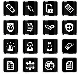 job search icon set