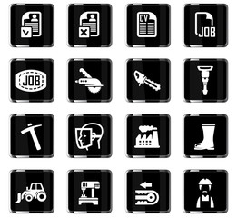 job search icon set