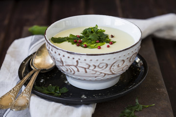 homemade potato cream soup