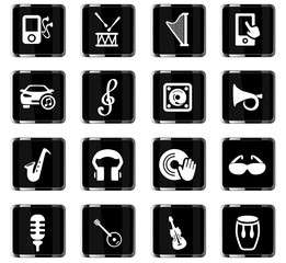 music icon set