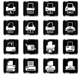 print icon set