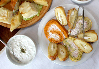 tasty homemade baked cheese roll ups