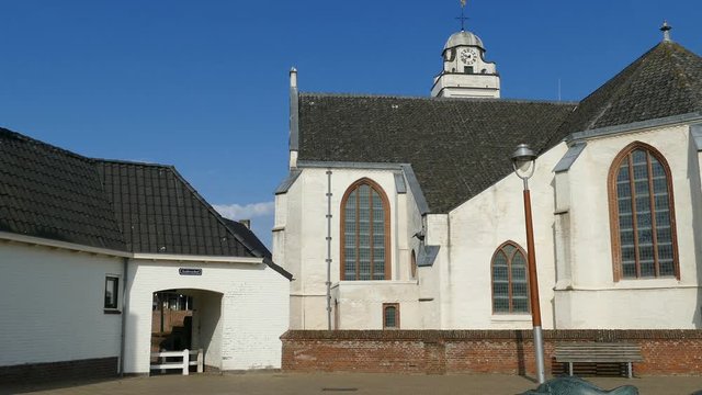 Andreas church in Katwijk at sea