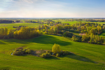 Fototapeta na wymiar Spring belarusian landscape