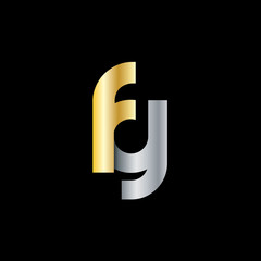 Initial Letter FY Rounded Lowercase Logo