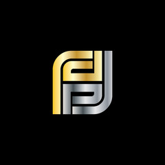 Initial Letter FF Linked Design Logo