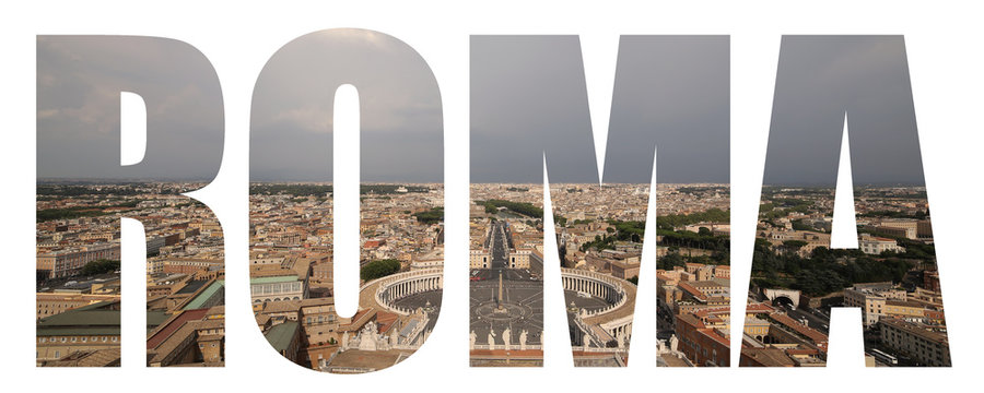 Rome text background