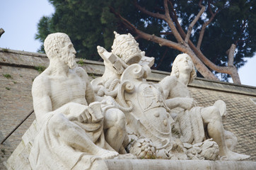 Sculpture Above Vatican Museums Entrance