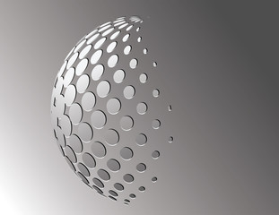 abstract dot circle gray and white color