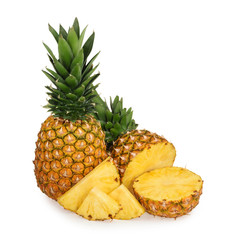 Fototapeta na wymiar Pineapple isolated on white background