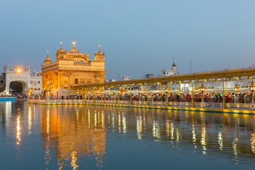 Golden Temple (Harmandir Sahib) in Amritsar, Punjab, India
