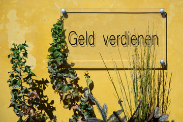 Obraz premium Schild 233 - Geld verdienen
