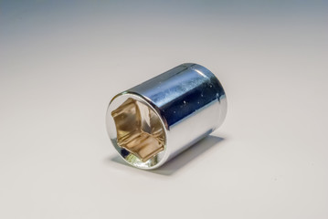 ratchet socket on white