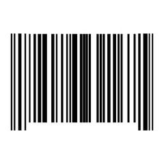 The barcode black color icon.