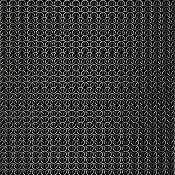 chain mail texture from steel 3d rendering