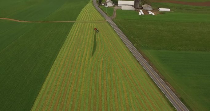 Summer Farmland Aerial