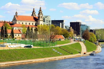 Obraz premium Old church in Vilnius town