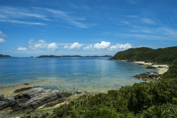 Beach at Tokashiki Island in Okinawa Japan