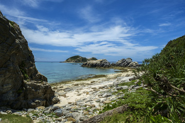 Fototapeta na wymiar Beach at Tokashiki Island in Okinawa Japan