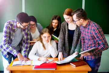 College students on a lecture