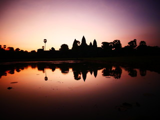 Sunrise in Angkor Wat, cambodia
