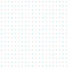 Doodle circle seamless pattern background.