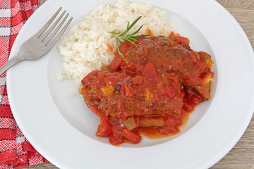 courgette farcie et riz