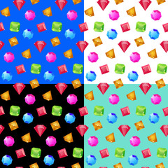 Seamless pattern with diamond