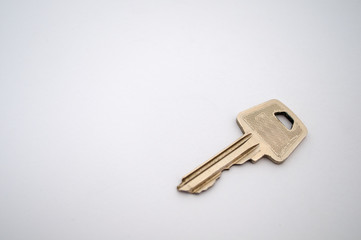 Key on white background