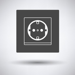 Europe electrical socket icon