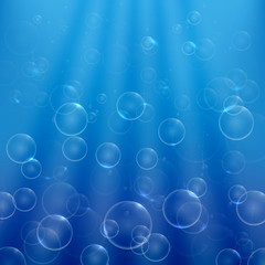 soap bubbles in the light rays go up2