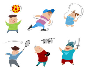 Six children set