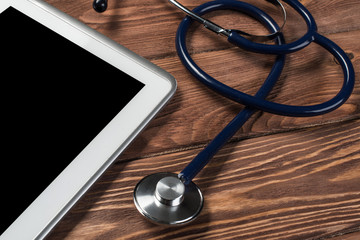 Stethoscope and tablet pc