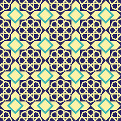 Abstract seamless patterns in Islamic style.
