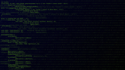 Abstract background with program code. Vector illustration