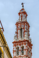 Fototapeta na wymiar St. John The Baptist Church Bell Tower, Ecija, Spain