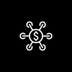 Investment Icon. Business Concept. Flat Design.