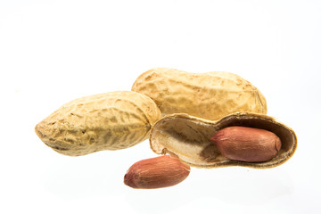 Peanut isolated on white background