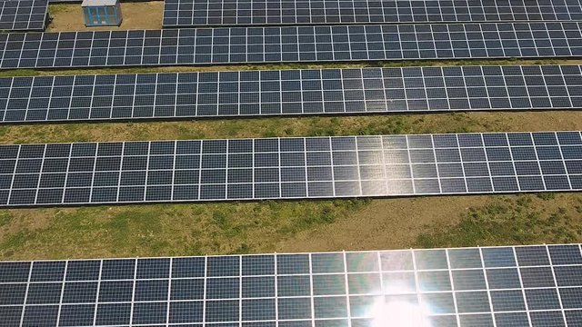 Solar Energy Farm Producing
