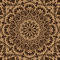 Vector background with floral ornament.