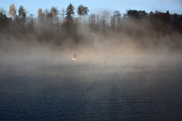 Fototapeta premium Fishing at dawn.