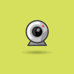 Vector icon web camera for computer or laptop