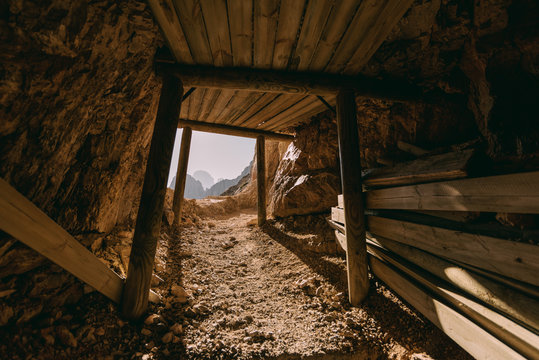 Paternkofel Klettersteig in den Dolomiten, Italien