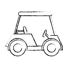 golf car isolated icon vector illustration design