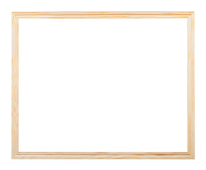 horizontal simple narrow unpainted picture frame