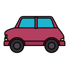 car vehicle sedan icon vector illustration design