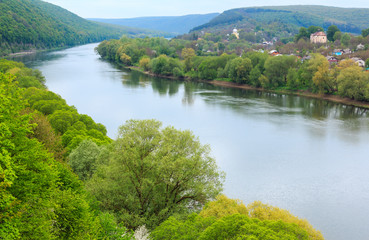 Spring Dnister river, Ukraine