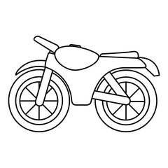 motorcycle vehicle isolated icon vector illustration design