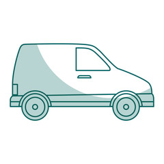 van vehicle isolated icon vector illustration design