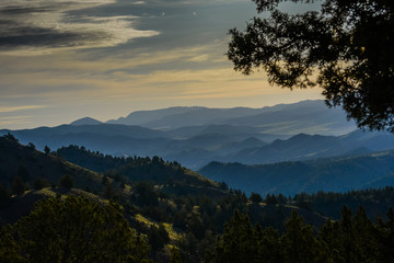 Hills of Different Shades in the Morning Light